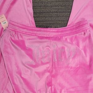 Juicy Couture Elite Pink Velour Sleepwear Tag